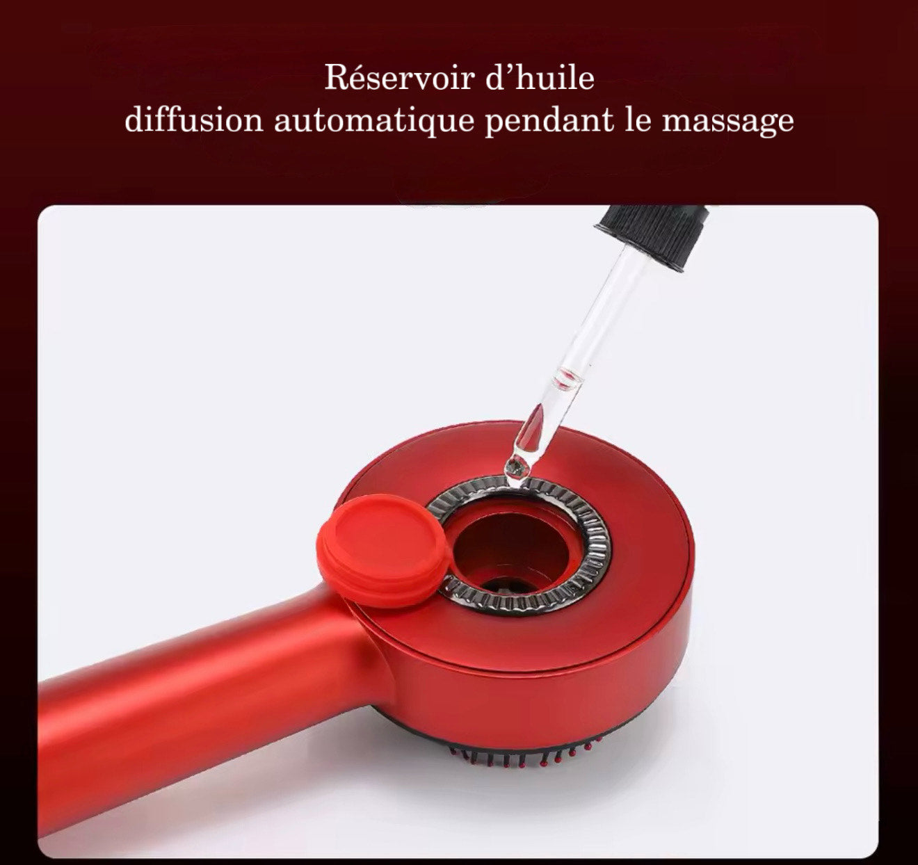 Brosse de Massage  Capillaire avec Lumière Rouge