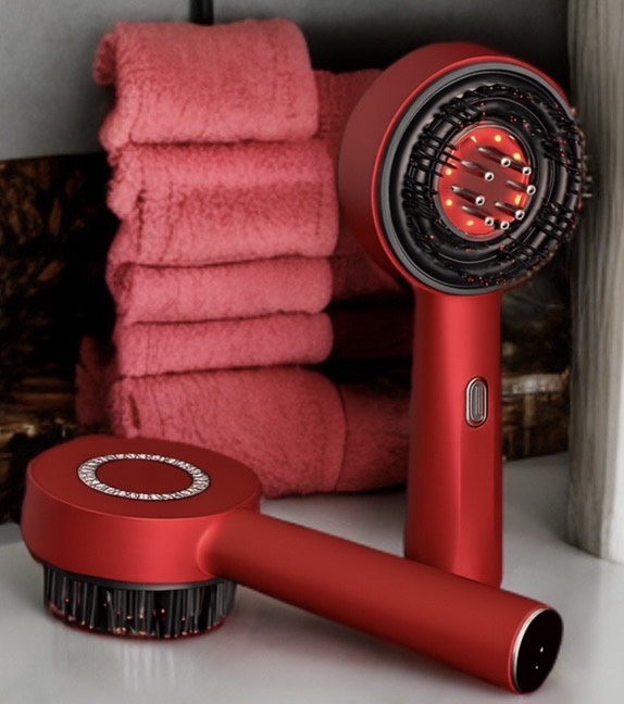 Brosse de Massage  Capillaire avec Lumière Rouge