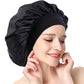 Bonnet en Satin 2-en-1 – Douche & Nuit, Protection Cheveux