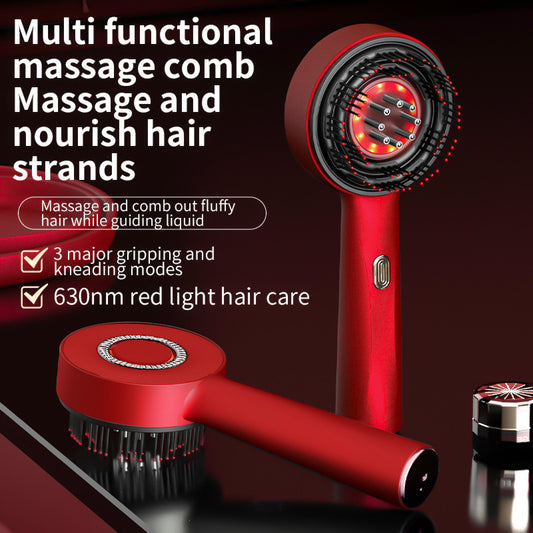 Brosse de Massage pour Capillaire avec Lumière Rouge